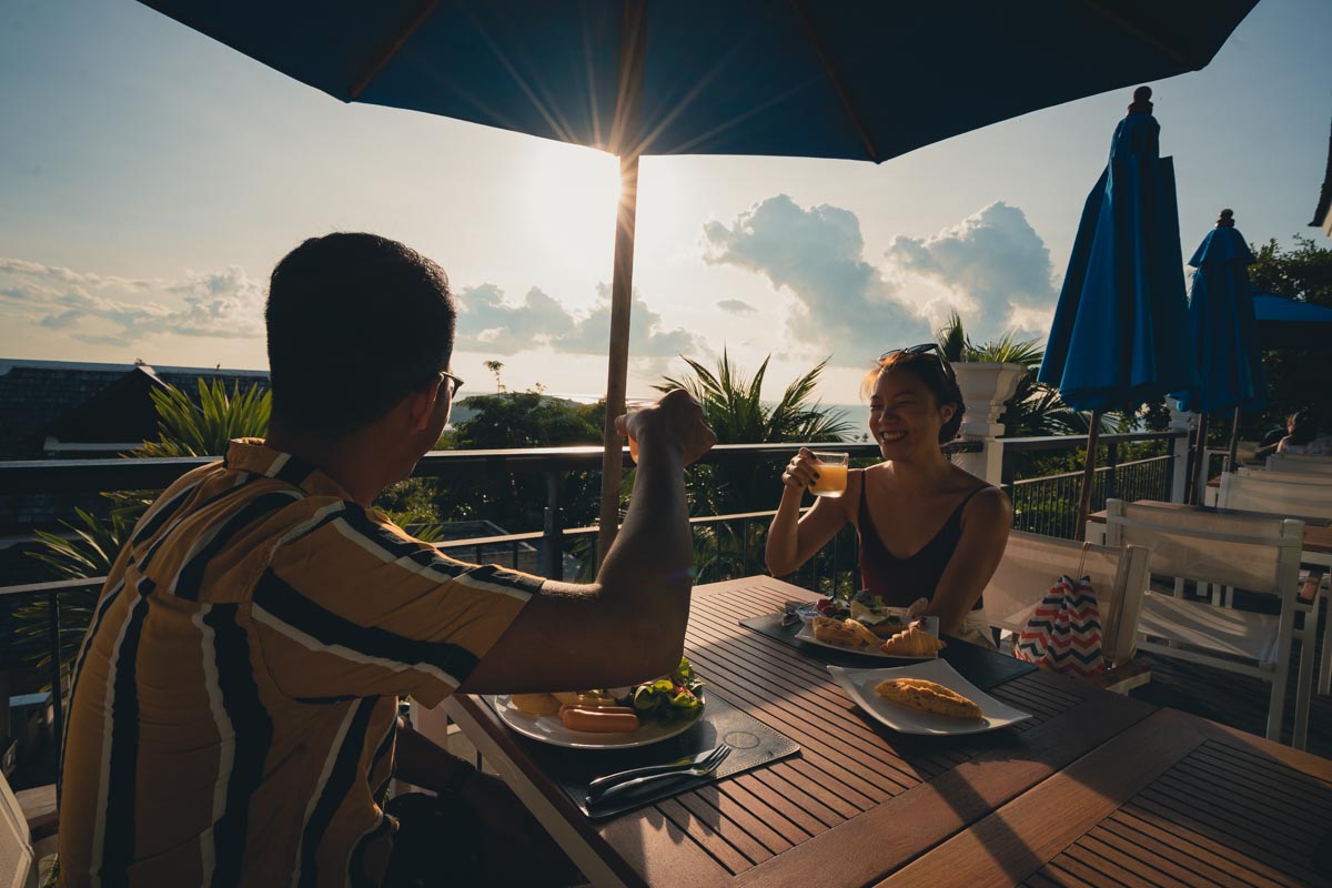 Breakfast view at KC Resort & Over Water Villa - Koh Samui Itinerary Luxurious Adventure