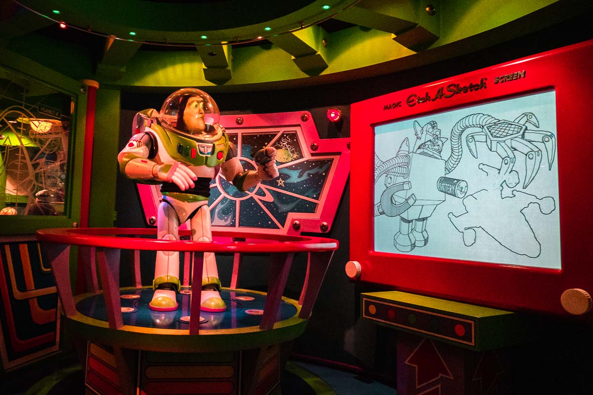 Buzz Lightyear Ride at Disneyland - Los Angeles Theme Parks