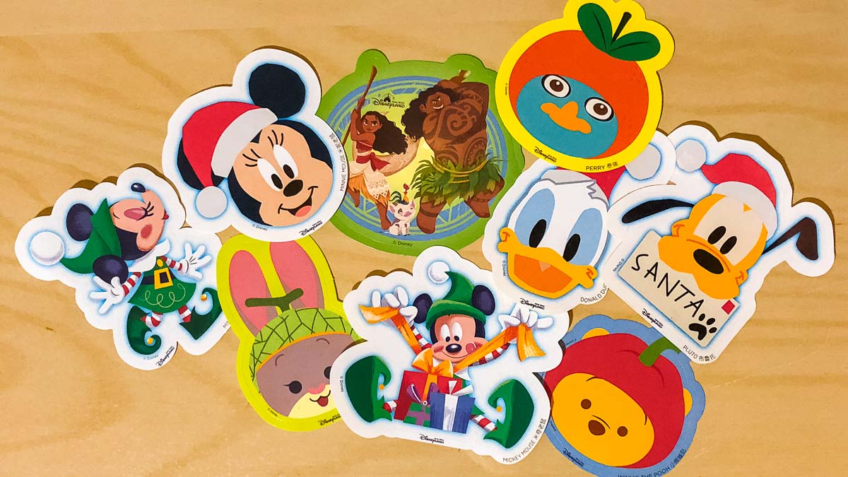 Disney Stickers - Hong Kong Disneyland Guide