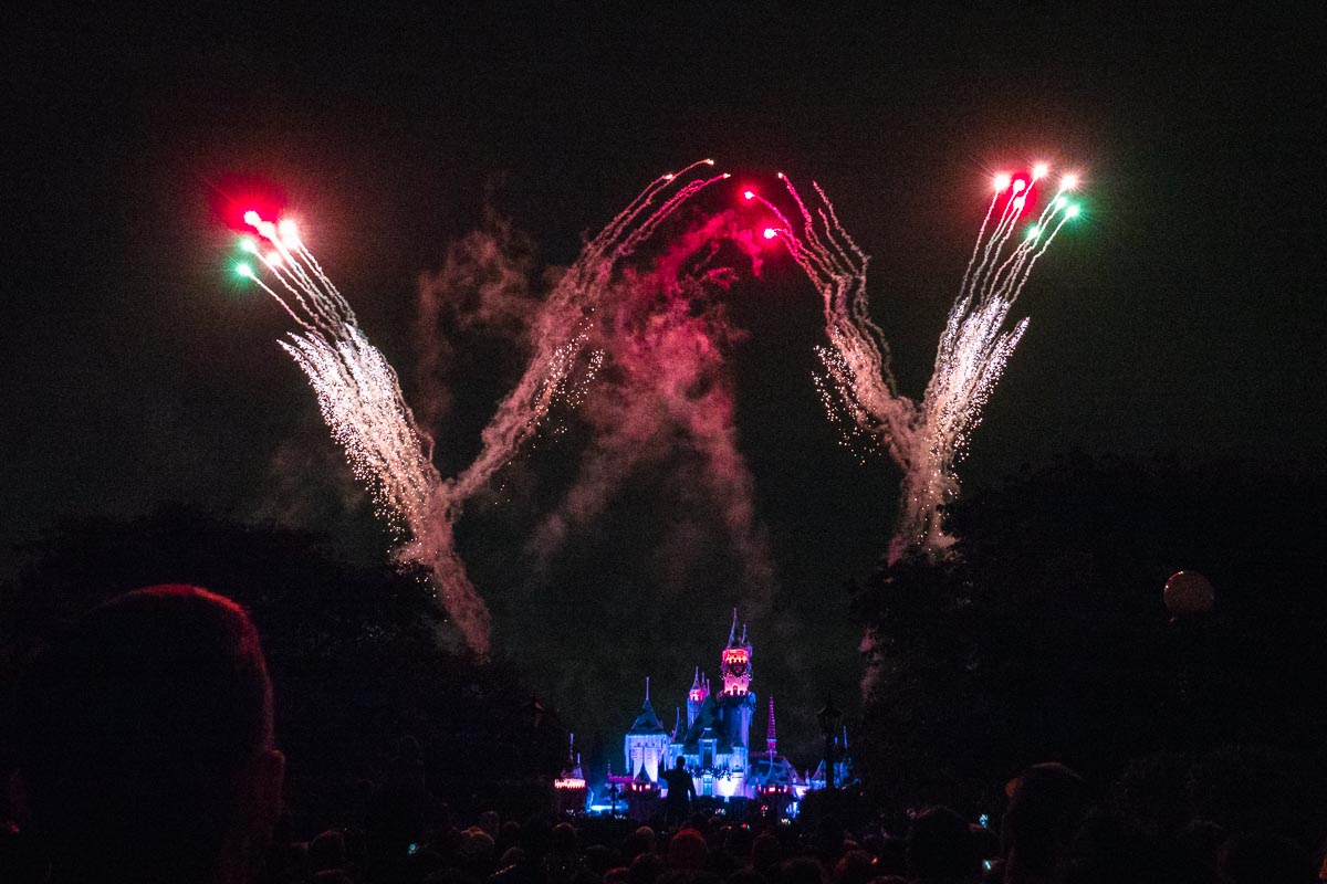 Fireworks Show at Disneyland - Los Angeles Theme Parks