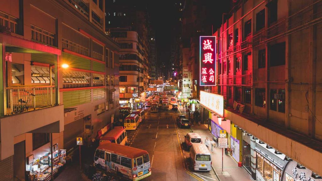 Rua Mongkok - Guia de Hong Kong