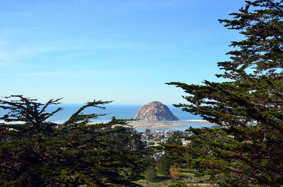 View of Morro Rock from Black Hill Trail 