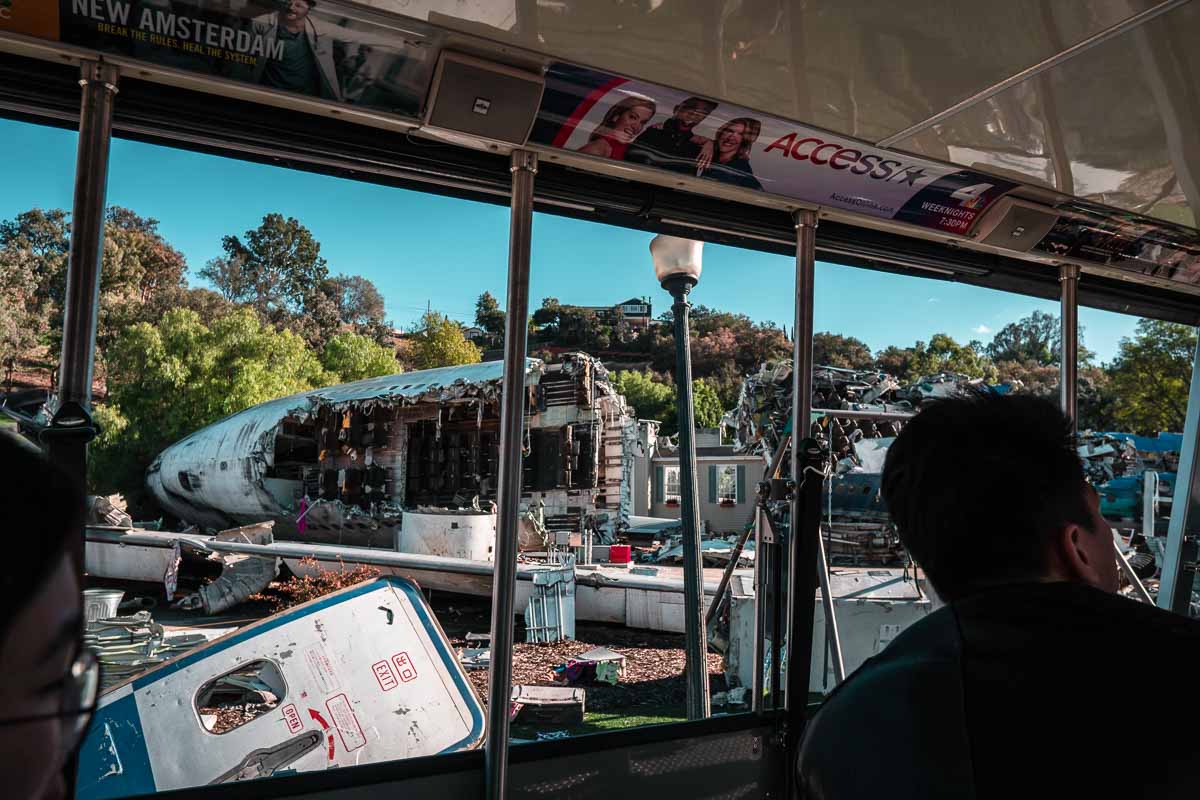 Viewing the Wreckage at Universal Studios Hollywood - Los Angeles Theme Parks