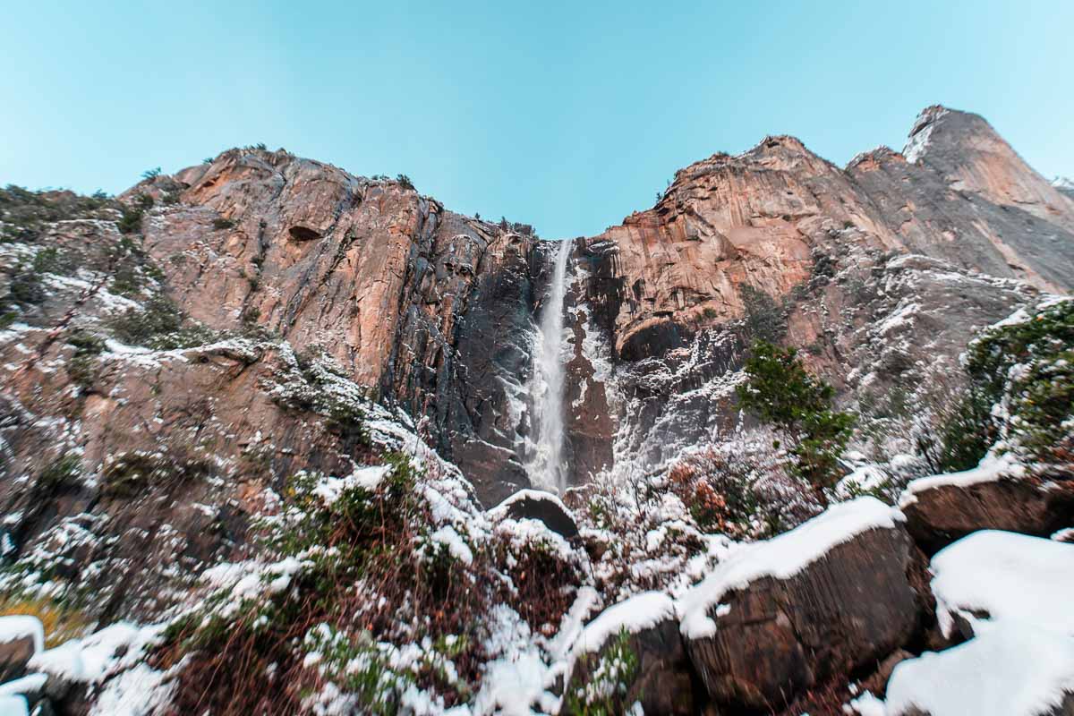 Watching Bridalveil Fall from the Viewing Point - SF to LA Road Trip Itinerary