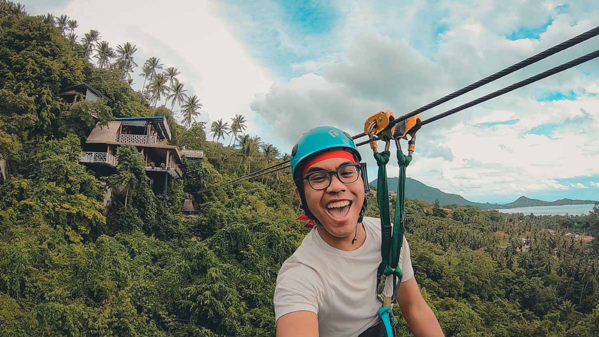 Akif zipline at Lamai Viewpoint - Koh Samui Itinerary Luxurious Adventure