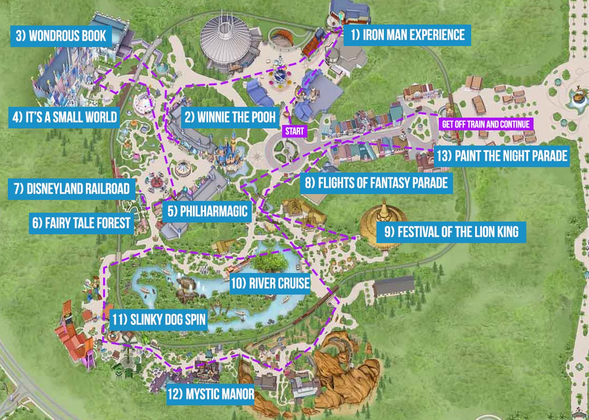Disney Magic Route - Hong Kong Disneyland Guide