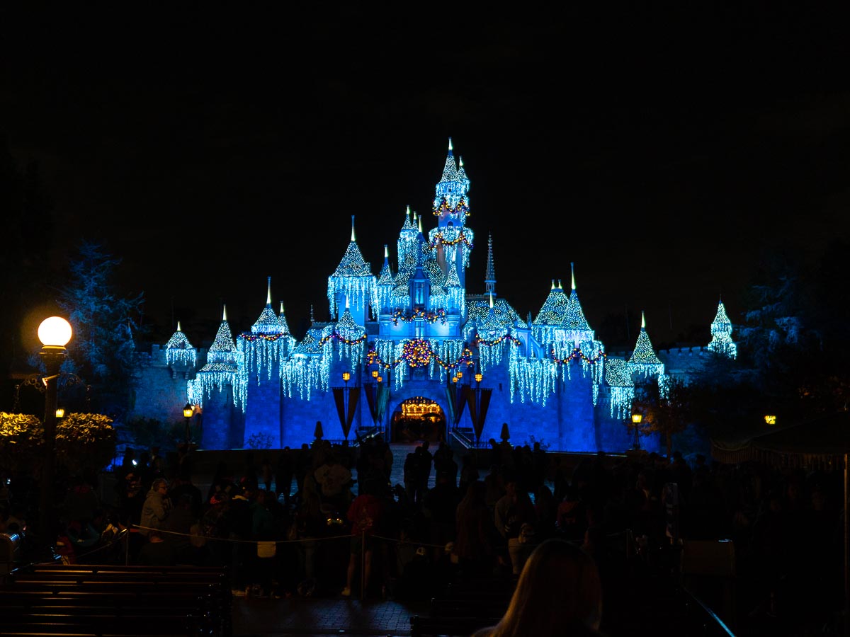 Disney Castle at Night - Disneyland California Guide-40