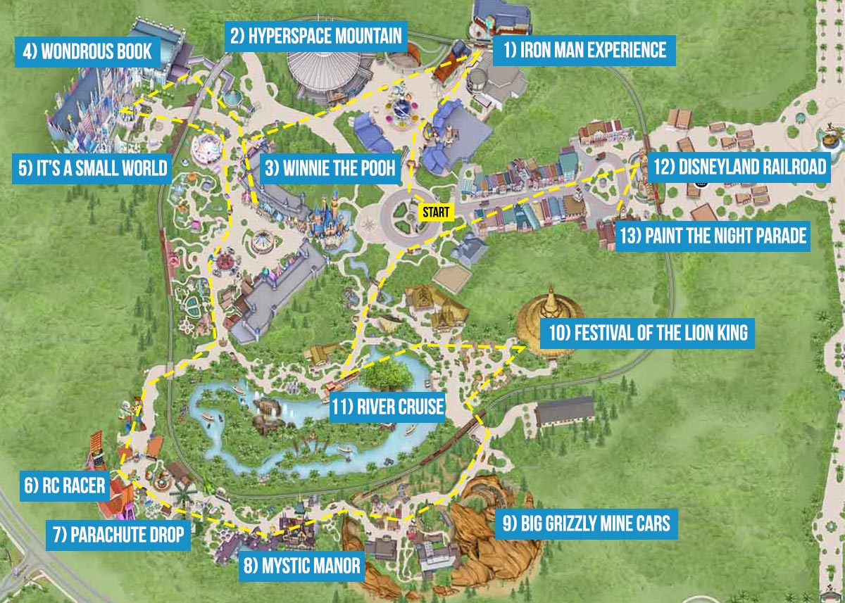 Disneyland Mayhem Route - Hong Kong Disneyland Guide