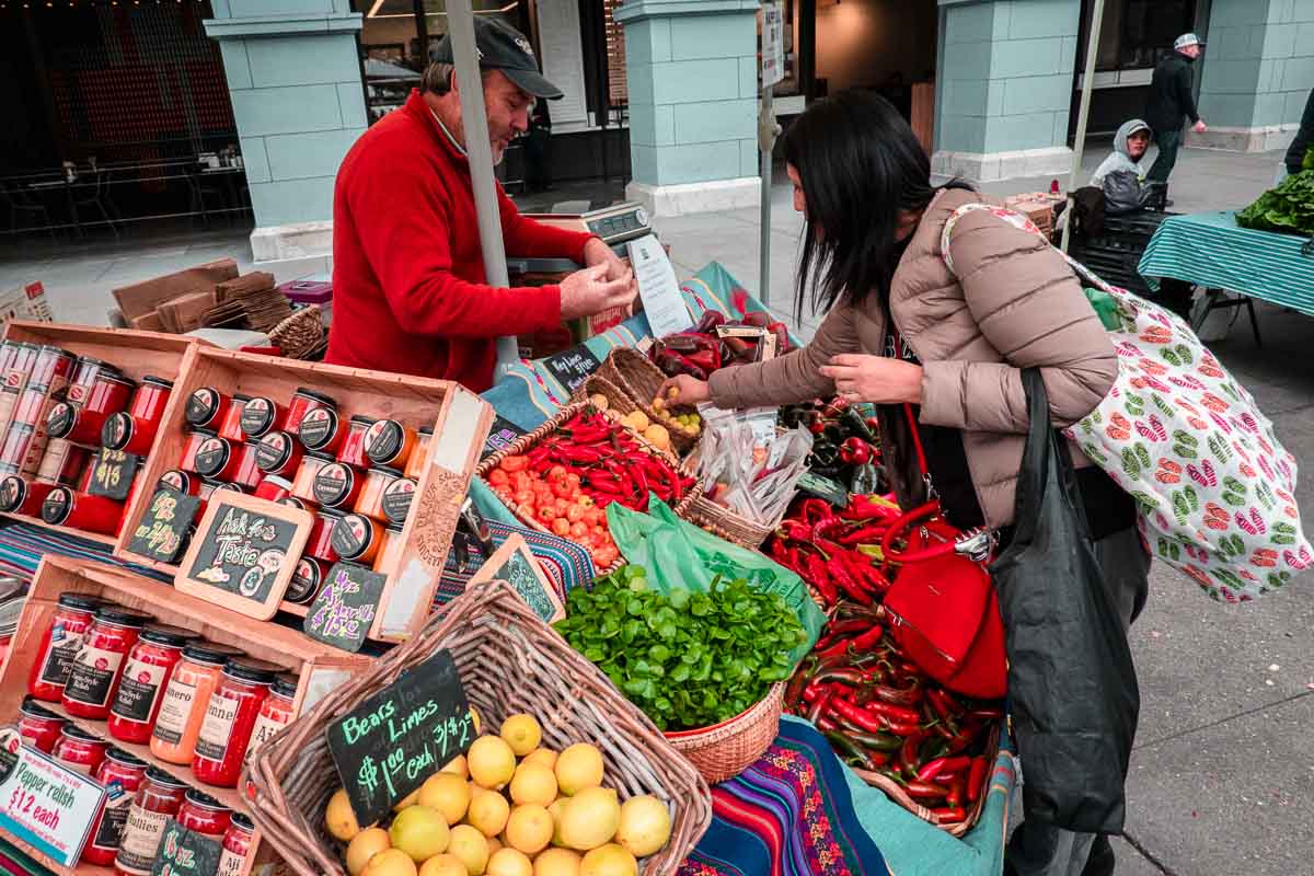 Farmers' Market at Ferry Terminal Building - SF to LA Road Trip Itinerary