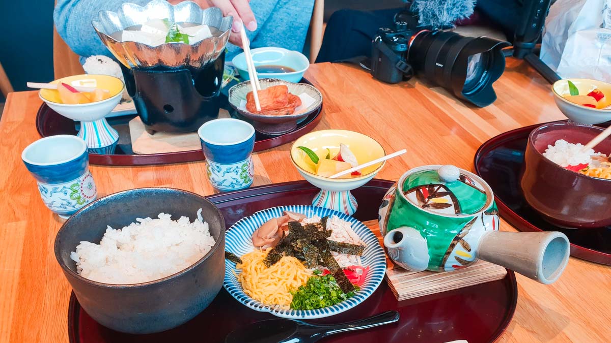 Sengan-en matcha cafe lunch set - Japan Kyushu Itinerary