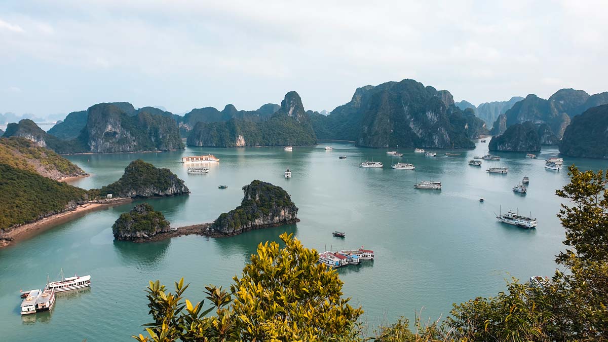 Halong Bay from Titop Island — Halong Bay, Ninh Binh, Trang An, Cat Ba Island, Mai Chau, Perfume Pagoda, and Sapa