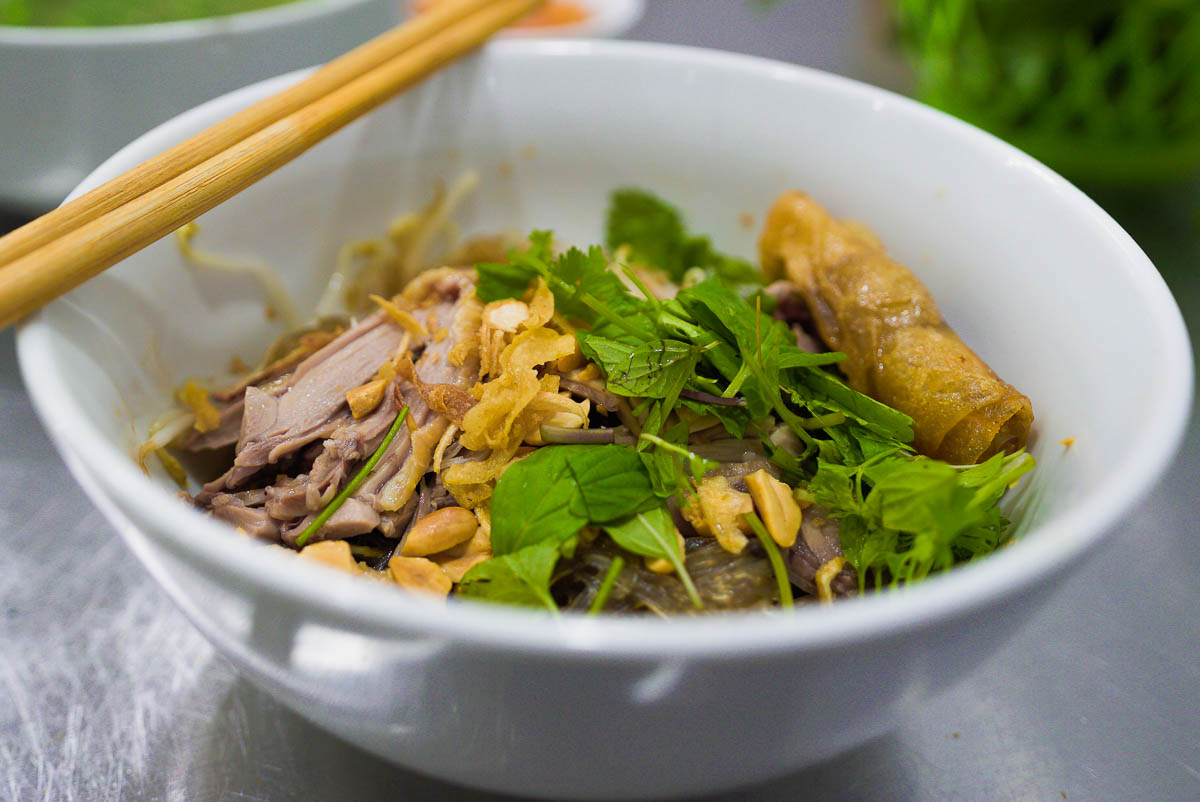 Muscovy Duck Glass Noodles - Backpacking Southeast Asia Itinerary