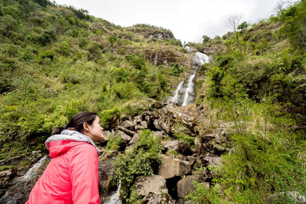 Silver Waterfall from Bridge - Things to do in Northern Vietnam