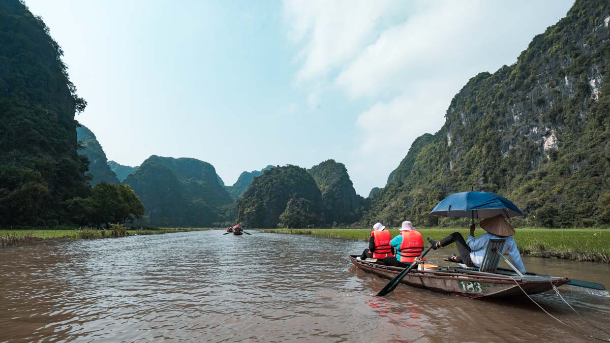 Tam coc bamboo boat ride — Halong Bay, Ninh Binh, Trang An, Cat Ba Island, Mai Chau, Perfume Pagoda, and Sapa