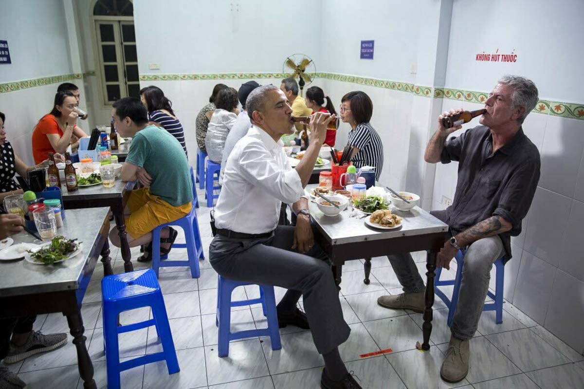 Barack Obama Anthony Bourdain Share Bun Cha Meal - Things to Eat in Hanoi