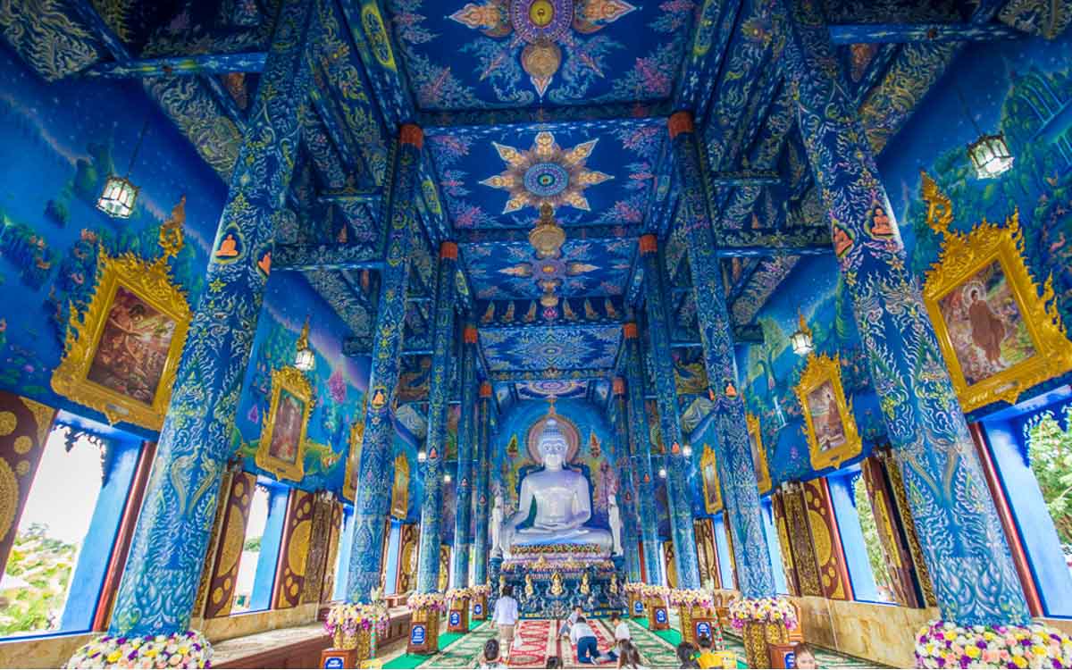 Blue Temple Chiang Rai Wat Rong Seua Ten - Chiang Mai Itinerary
