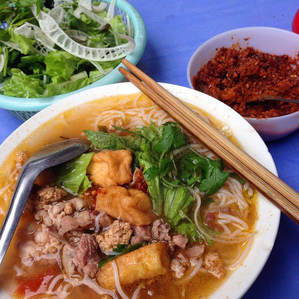 Bun Rieu Crab Paste Noodles from Bun Rieu Cua Hang Bac - Things to Eat in Hanoi