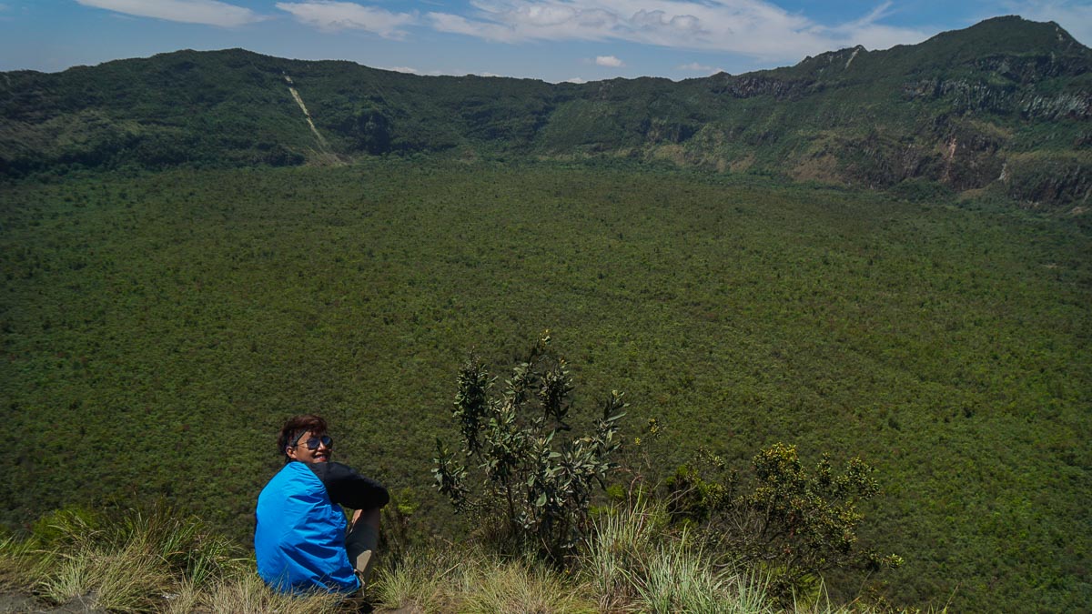 Crater at the top of Mount Longonot - Kenya Safari Itinerary