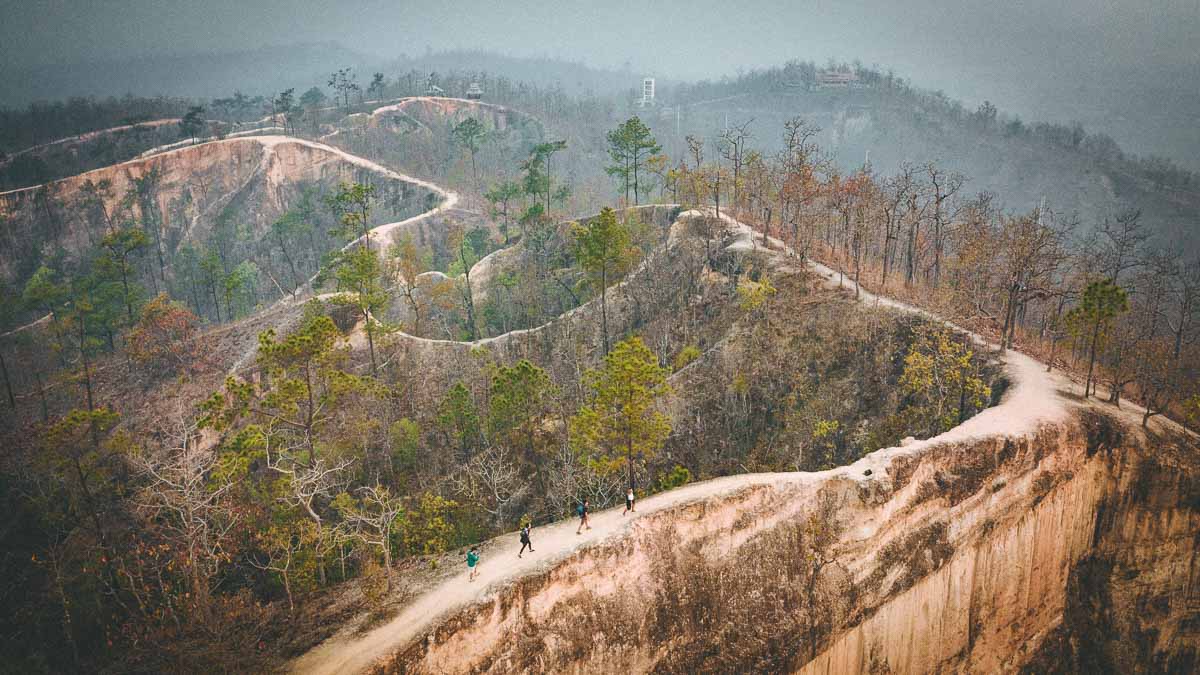 Pai Canyon Drone Shot - Chiang Mai Itinerary