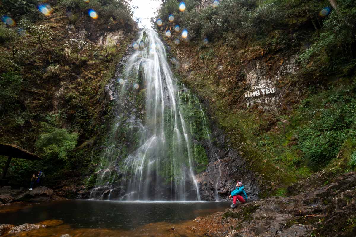 Enjoying the View at Love Waterfall Sapa - Backpacking Southeast Asia Itinerary