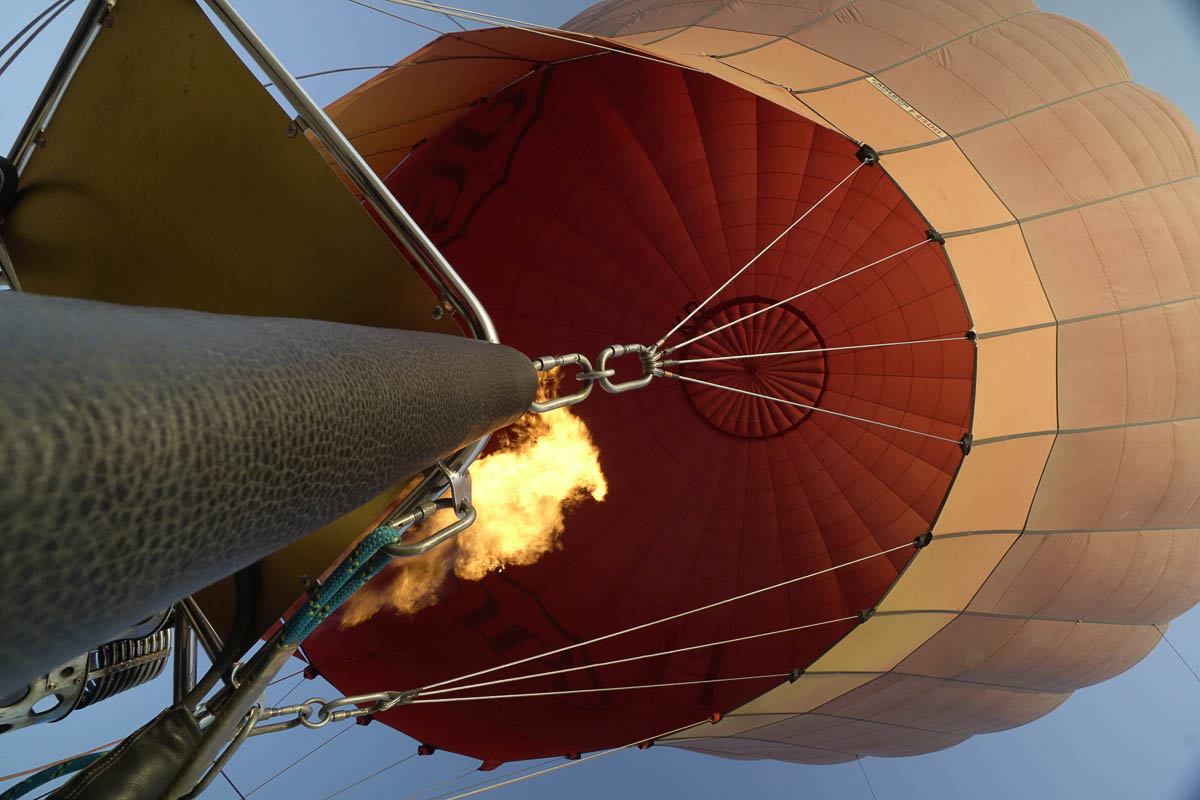 Hot Air Balloon Inside - Myanmar Itinerary