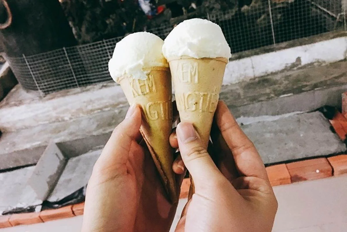Kem ốc quế từ Kem Trang Tiên - Những điều nên ăn ở Hà Nội