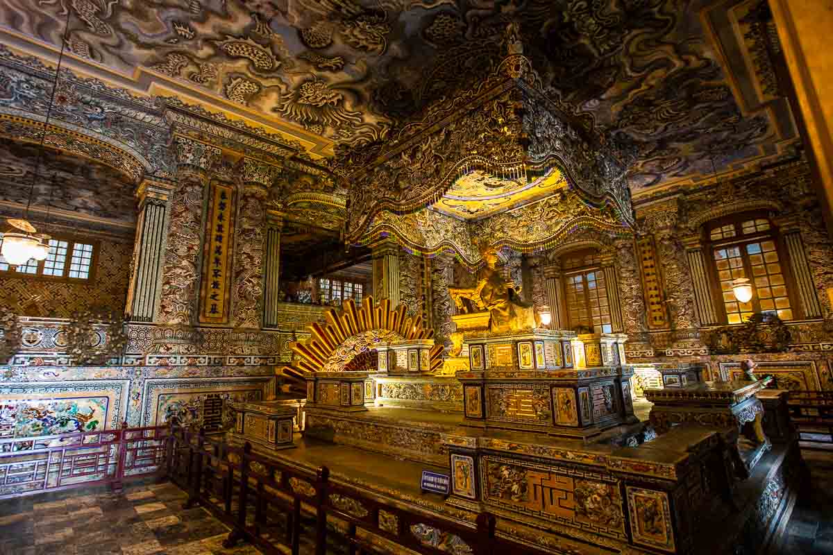 Inside the Royal Khai Dinh Tomb - Vietnam Itinerary