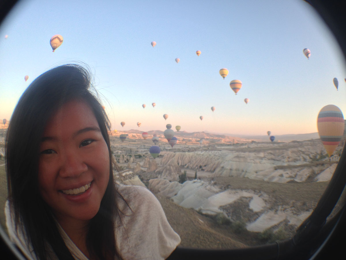 Jia Ling in Cappadocia, Turkey - Couchsurfing Change Life Singapore