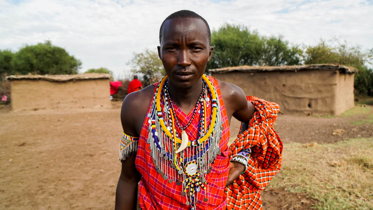 Maasai Male Villager -Kenya Safari Itinerary