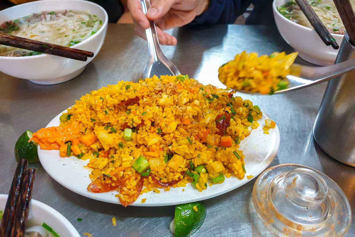 Mixed Fried Rice or Com Rang Thap Cam from Spicy Pho Bay - Things to Eat in Hanoi
