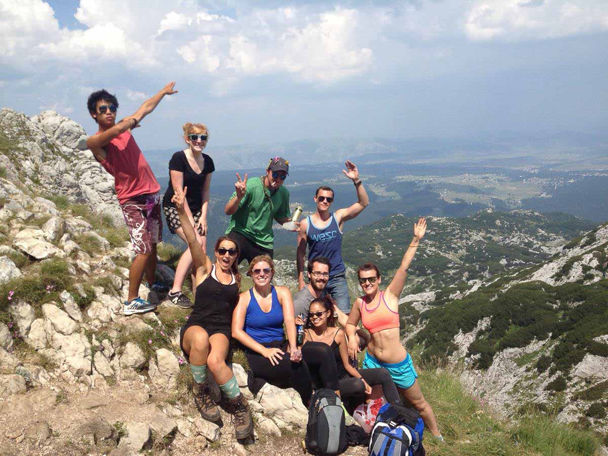 Nikki with Friends at Zabljak, Montenegro - Couchsurfing Change Life Singapore