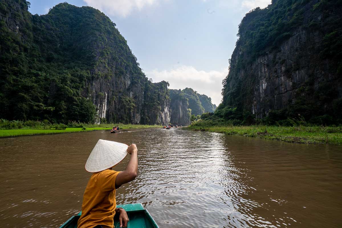 River Ride on Tam Coc River - Vietnam Itinerary