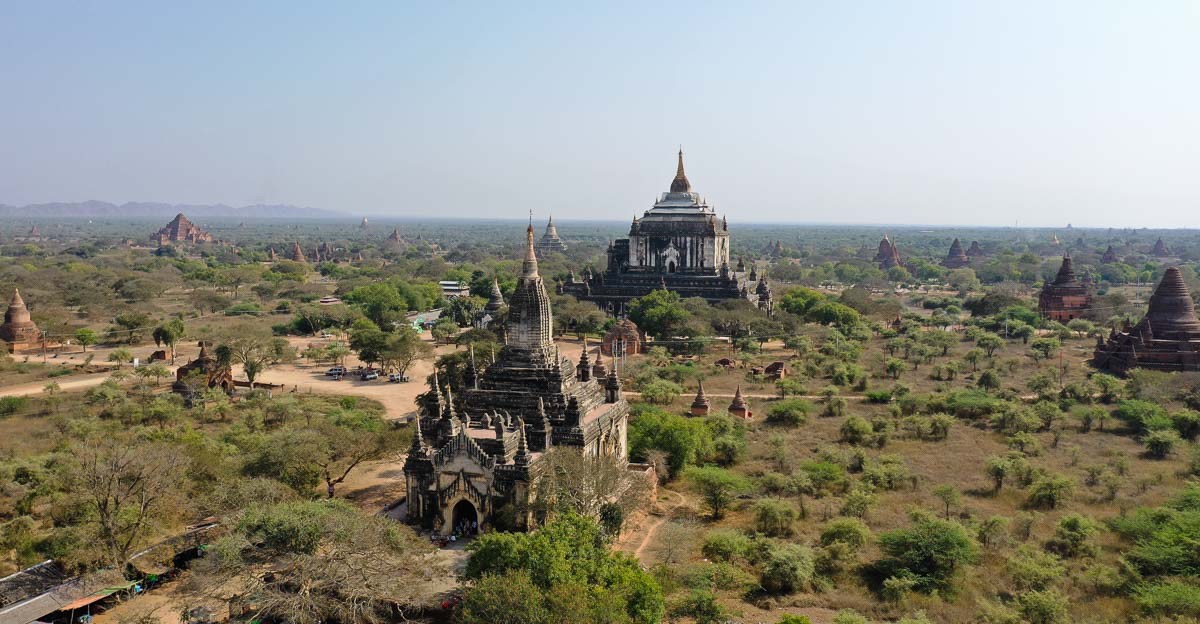 Shwegu Gyi Phaya Drone - Bagan Itinerary