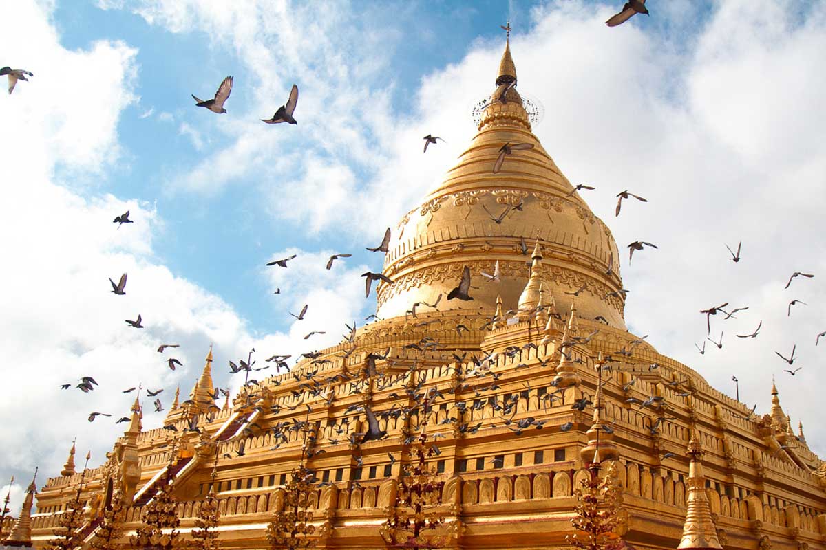 Shwezigon Pagoda - Justgola and Stefan Munder - Bagan Itinerary