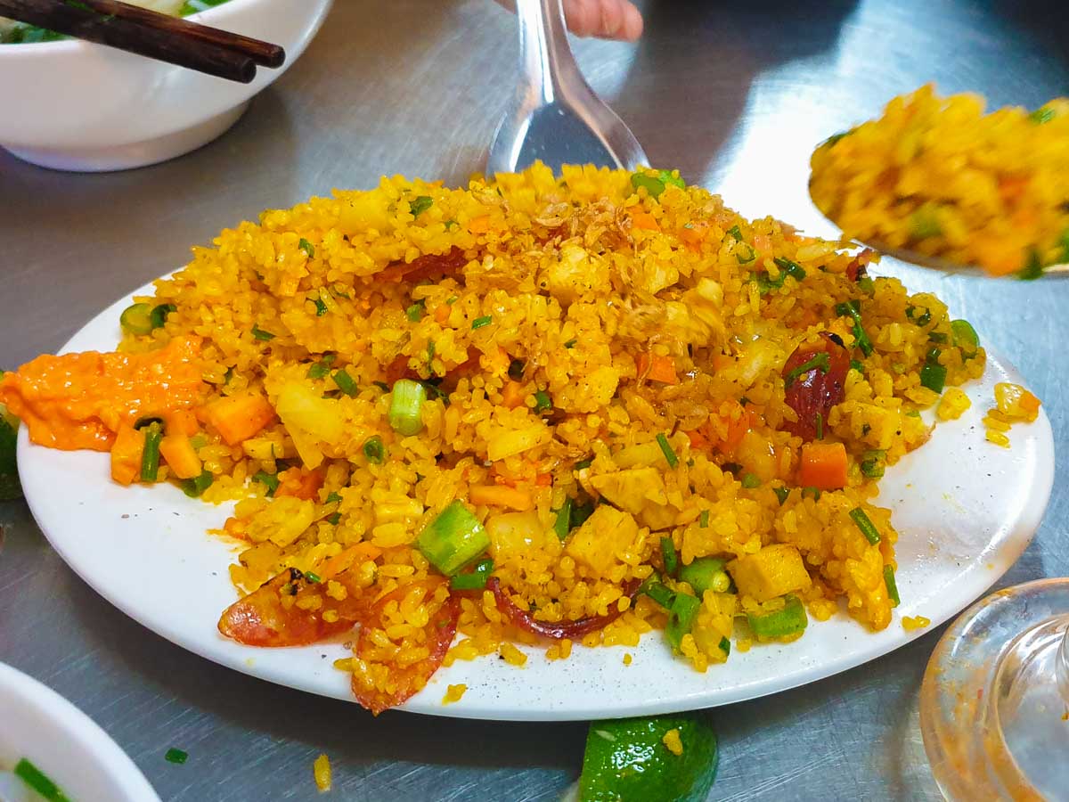 Spicy Pho Bay Mixed Fried Rice - What to eat in Hanoi