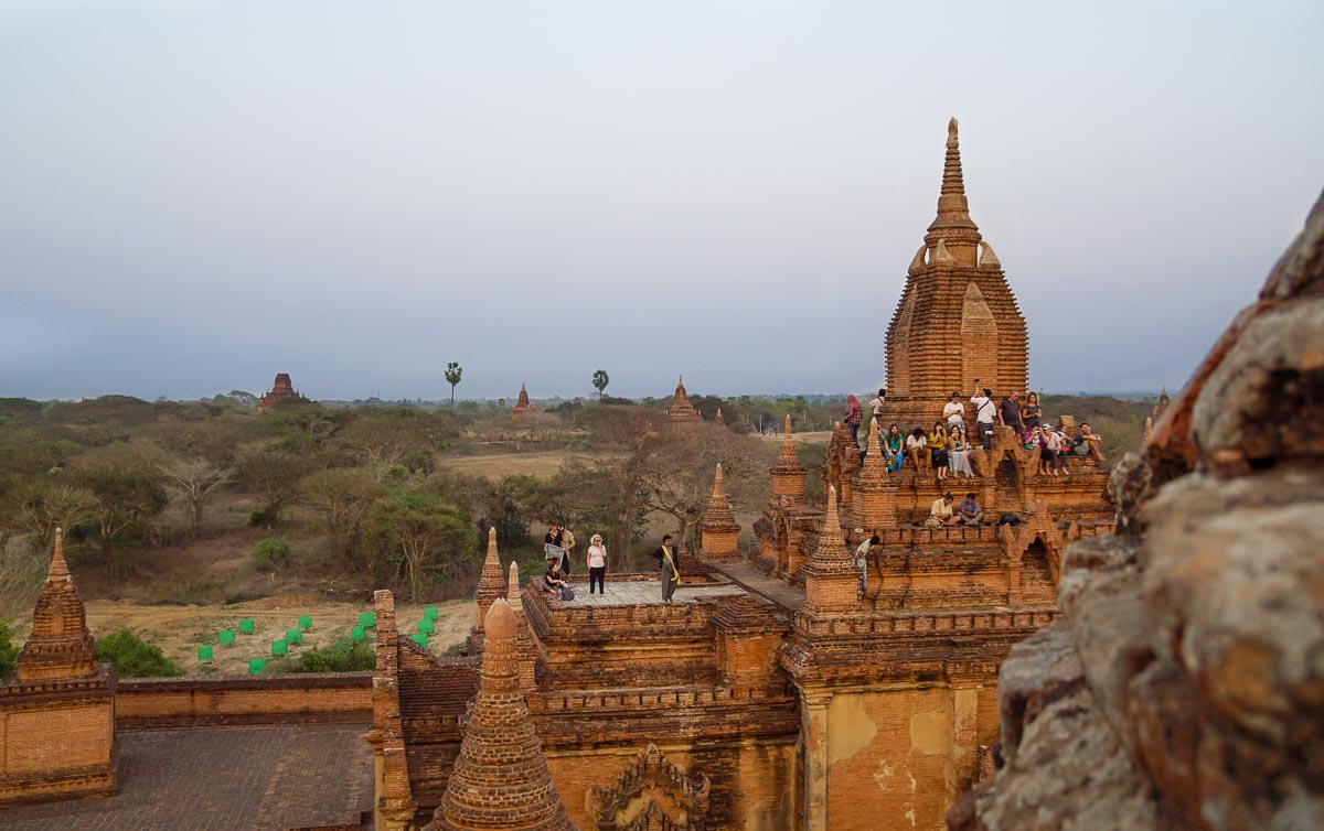 Sunset Above Pagoda in Bagan - Bagan Itinerary