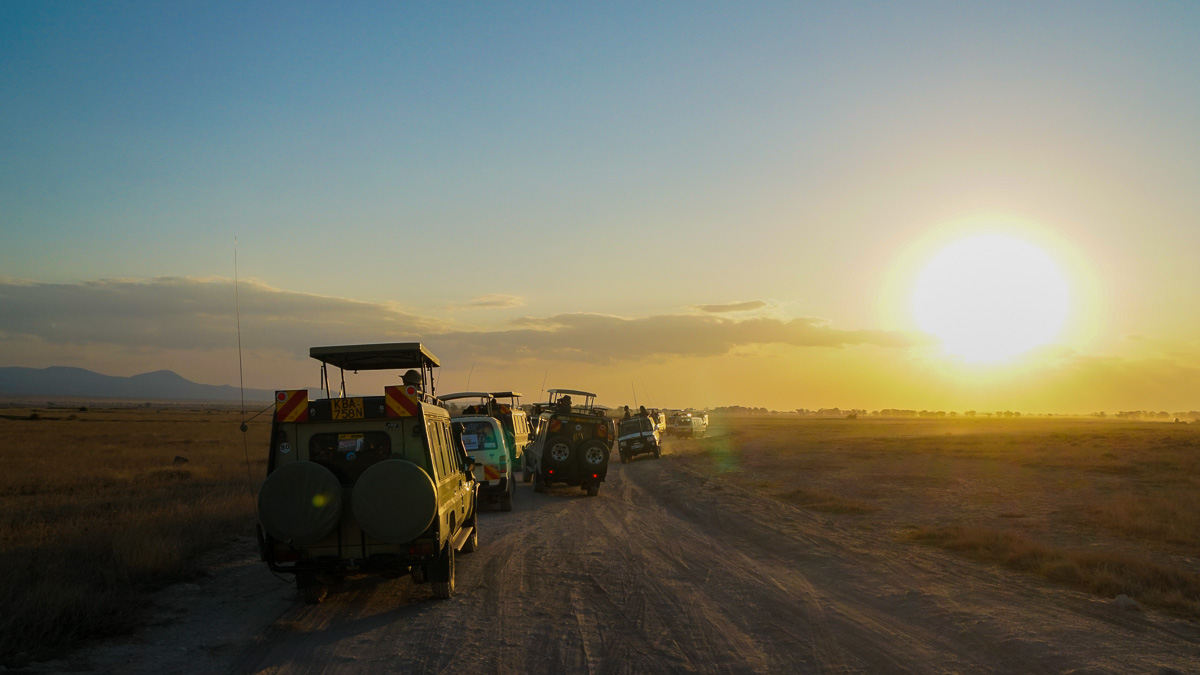 Sunset at Amboseli National Park - Kenya Safari Itinerary