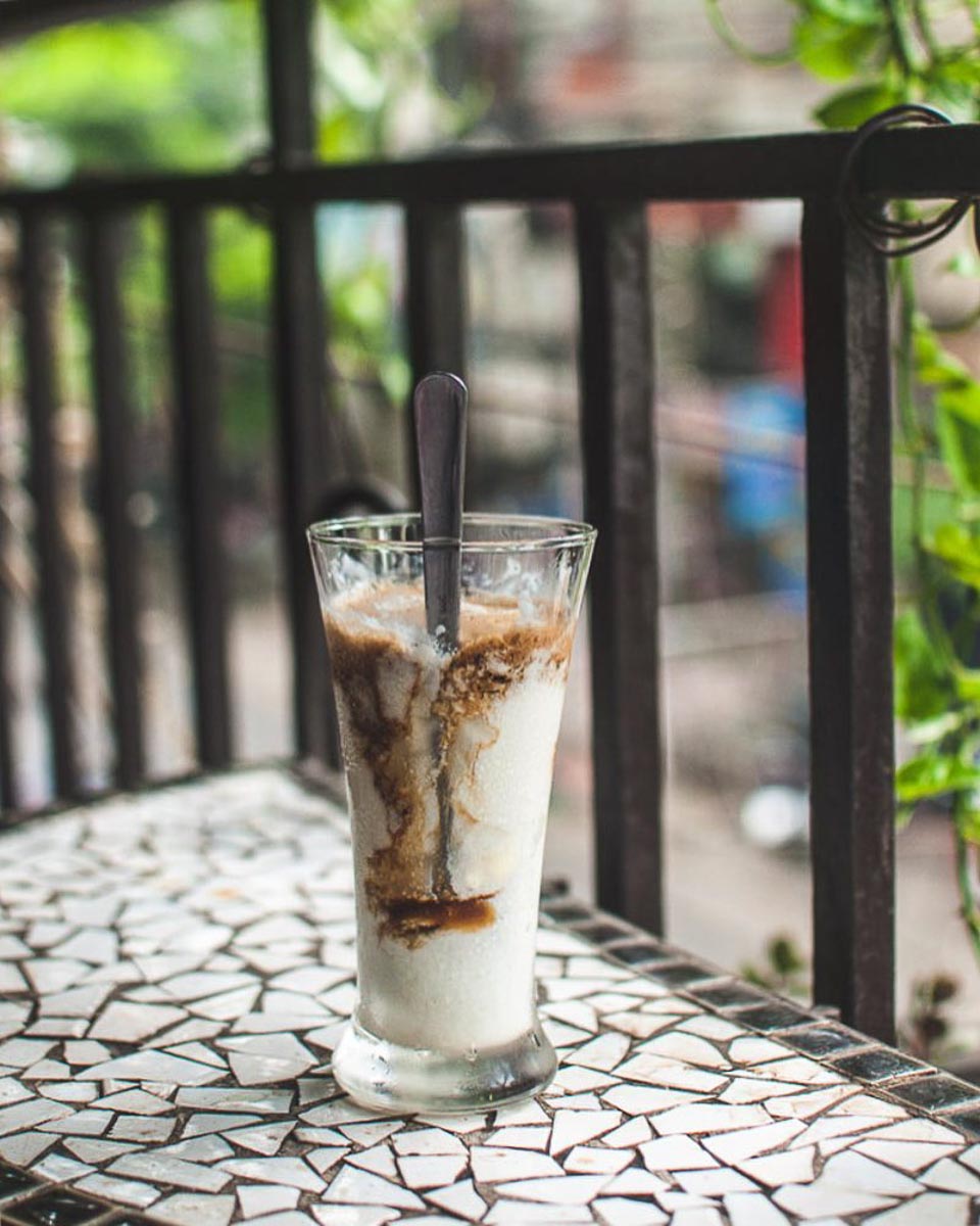 Yogurt coffee from Cafe Duy Tri - Things to Eat in Hanoi