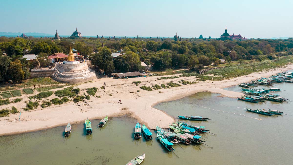 Bu Paya Drone shot - Myanmar Itinerary