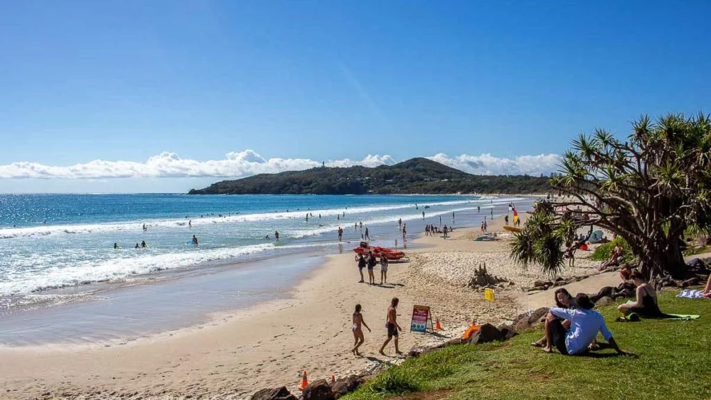 travel australia route Byron Bay Main Beach - Australia Road Trip Itinerary