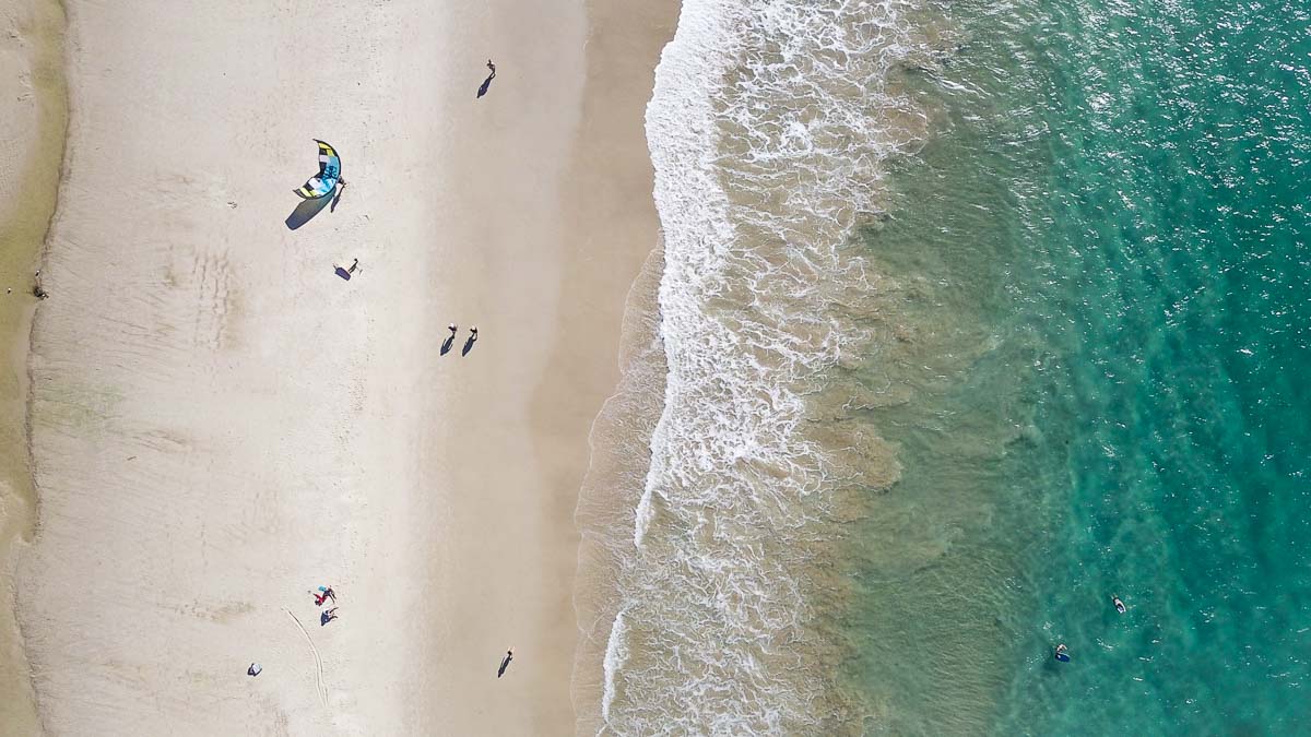 Byron Beach Drone Shot - Byron Bay Guide