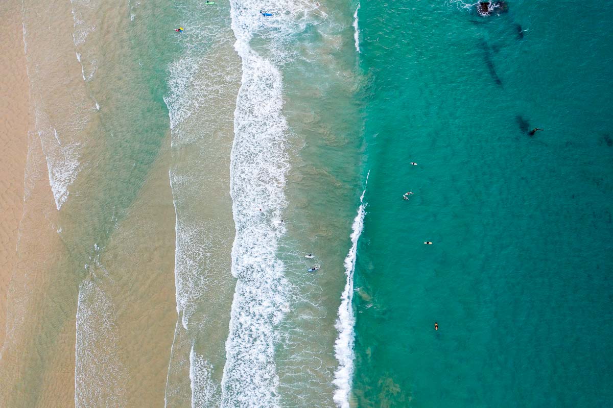 Drone Shot of Main Beach - Byron Bay NSW Itinerary
