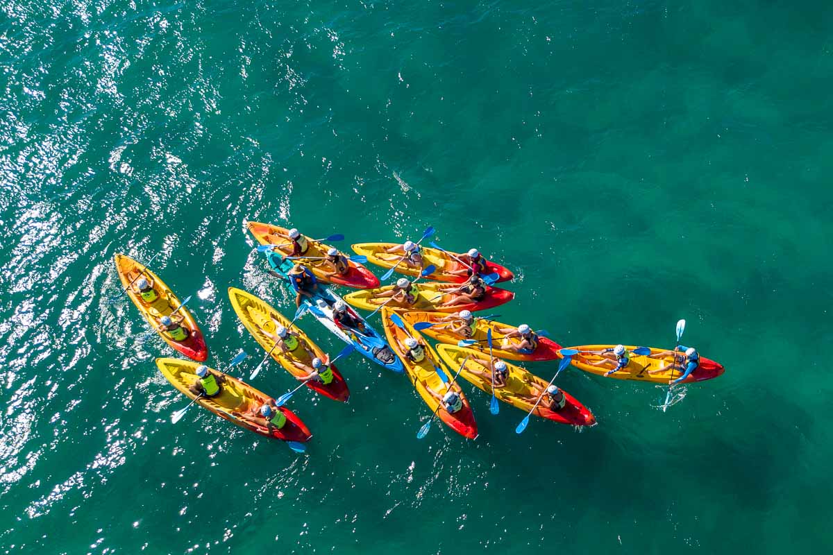 Go Sea Kayaking Going Out to Open Waters - Byron Bay NSW Itinerary