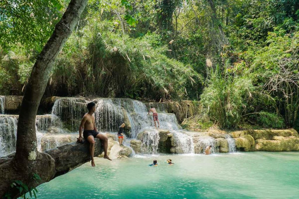 Kuang Si Falls Laos Luang Prabang - Adventurous Short Vacation Ideas