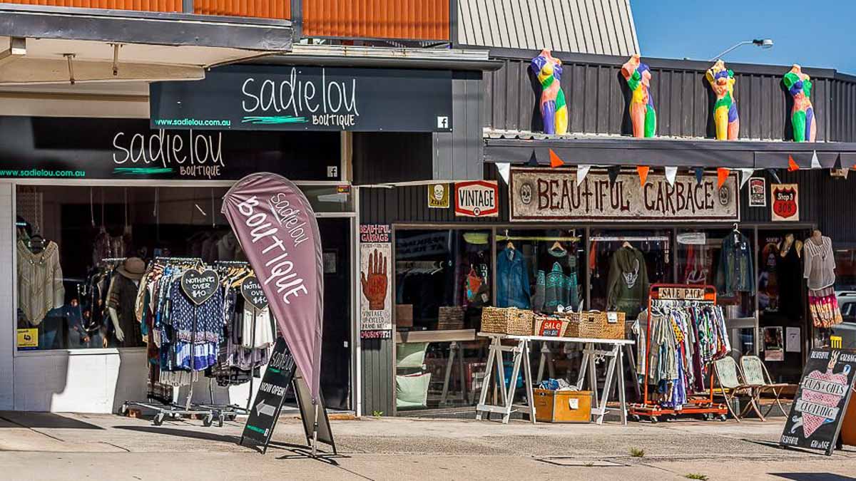 Long Jetty shops - Australia Road Trip