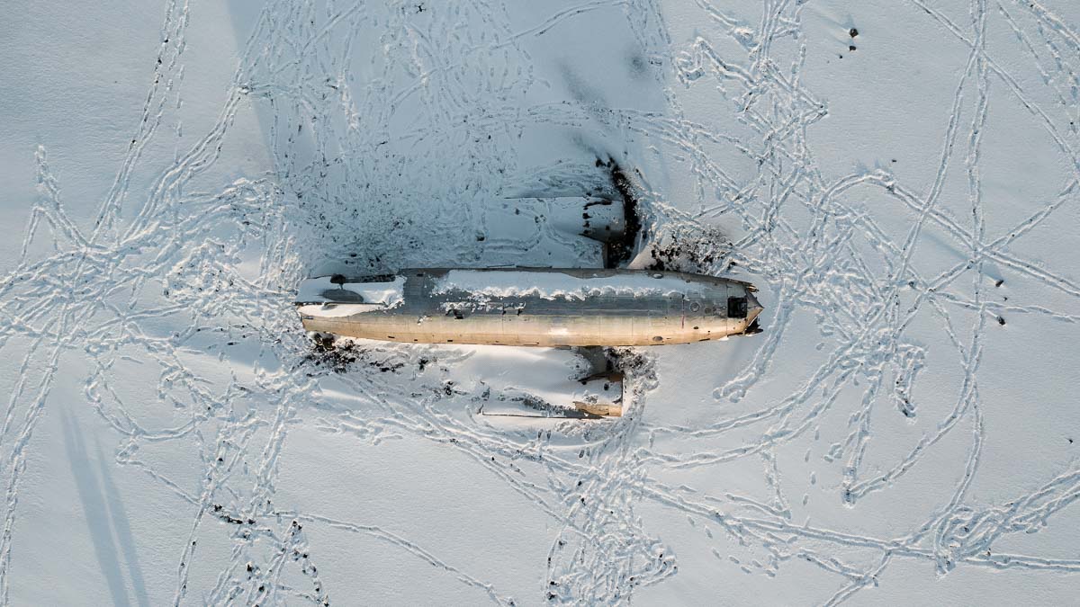 Plane Wreck Drone - Things To Do In Iceland