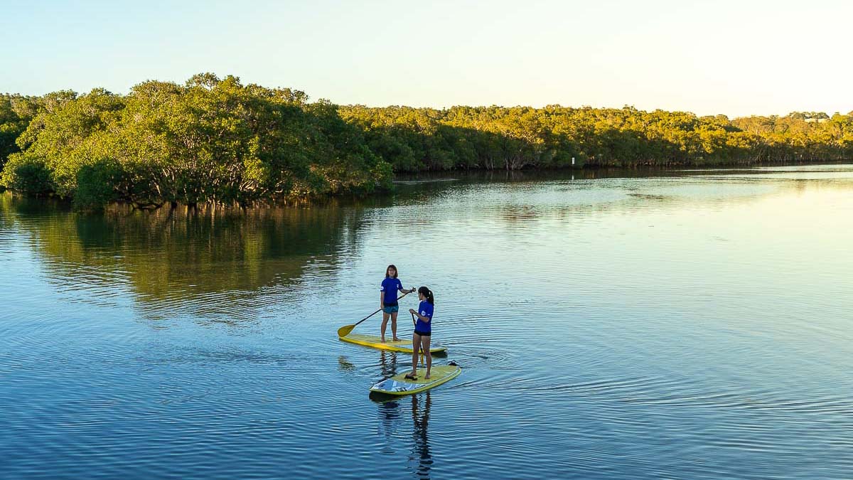 SUP at Brunswick Heads - Australia Road Trip