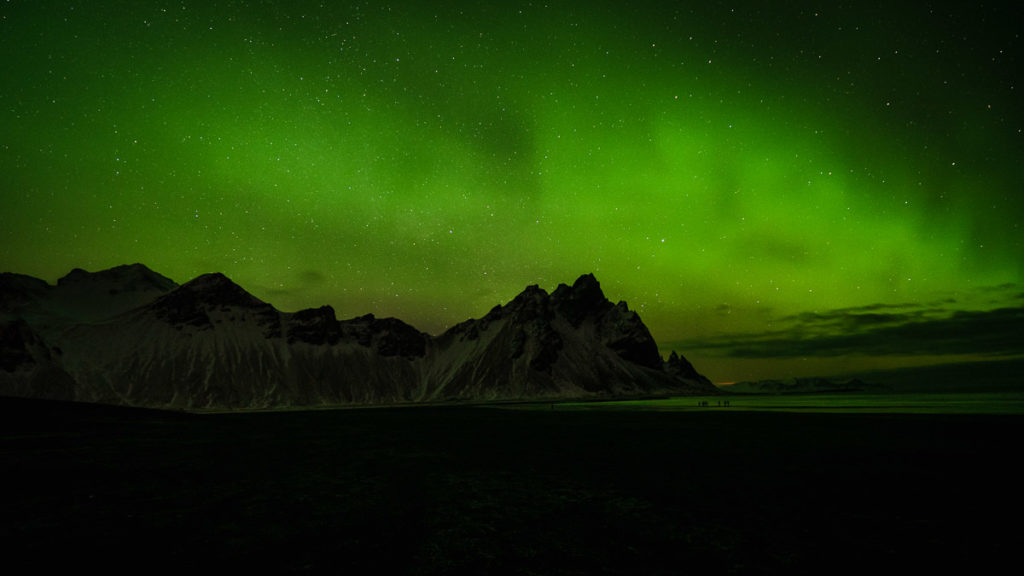 Stokksnes Northern Lights - Budget Iceland Itinerary