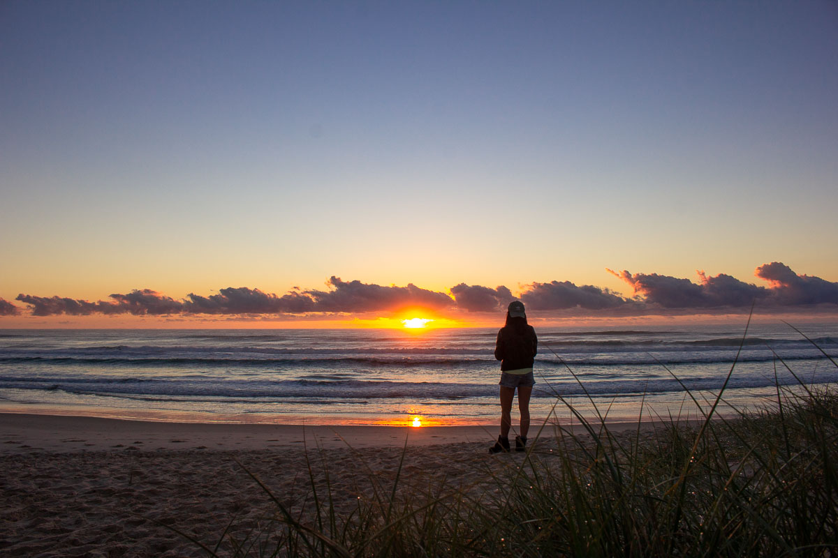 Watching the Sunrise at a Beach - Byron Bay NSW Itinerary