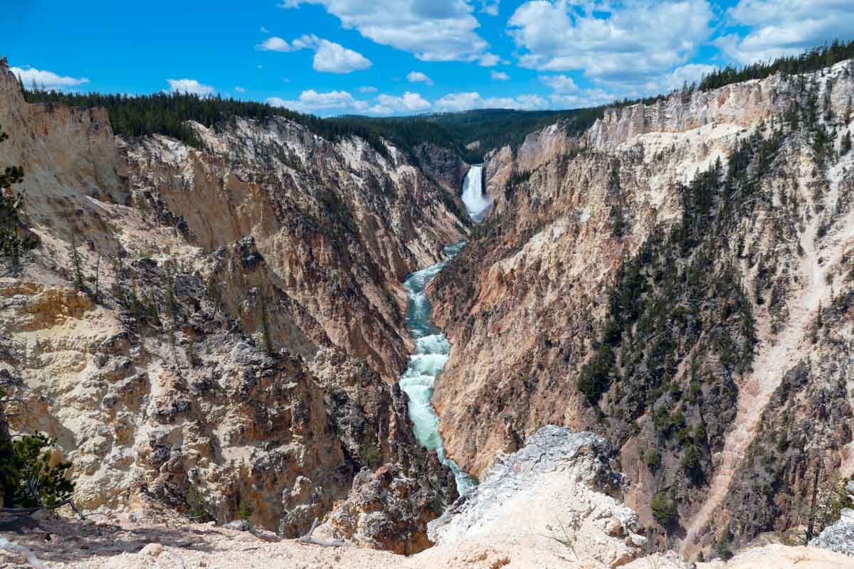 Artist Point in Yellowstone National Park, Yellowstone Grand Loop - USA road trip